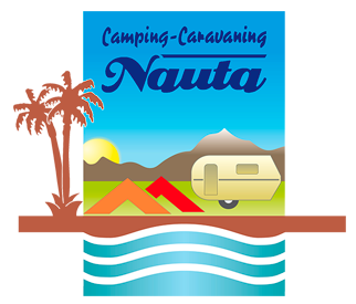 Camping Nauta cartel con logo