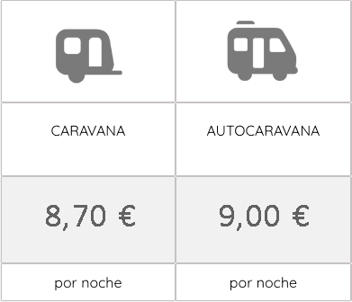precios camping