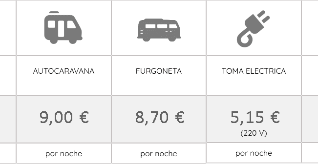 precios camping