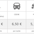 tabla de precios